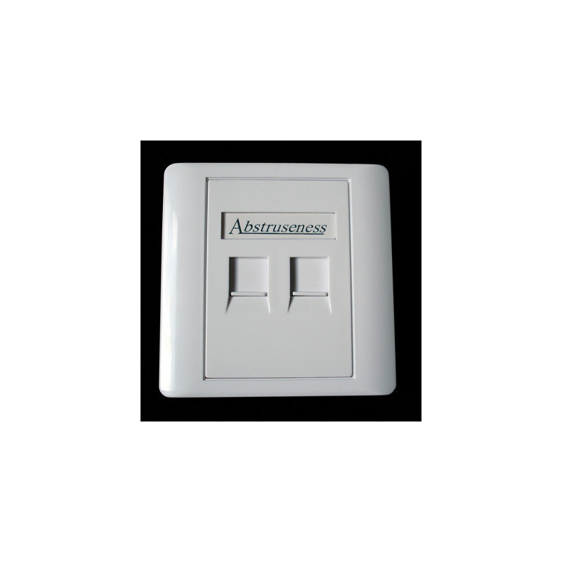 WALL plate SA s rámčekom pre 2keystone (80 x 80)