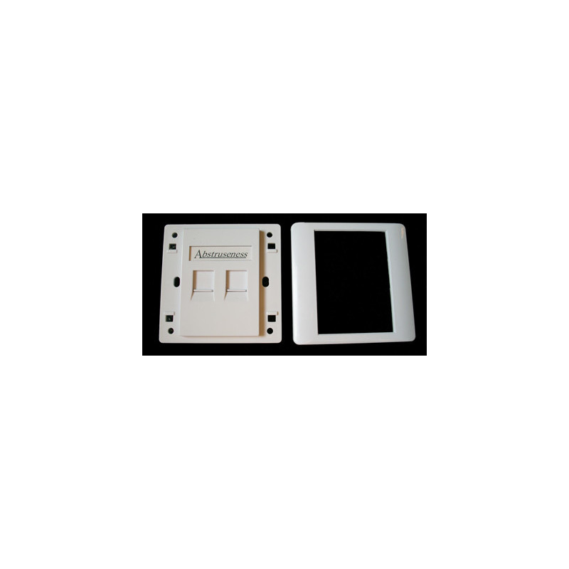 WALL plate SA s rámčekom pre 2keystone (80 x 80)