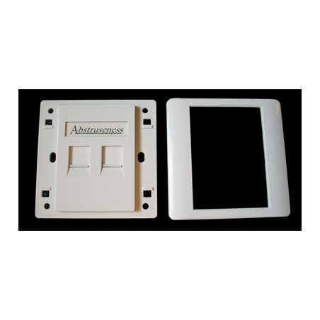 WALL plate SA s rámčekom pre 2keystone (80 x 80)