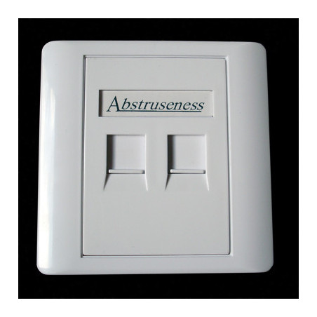 WALL plate SA s rámčekom pre 2keystone (80 x 80)