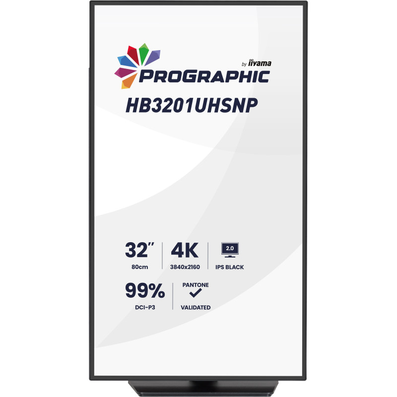 iiyama ProGraphic/HB3201UHSNP-B1/31,5"/IPS/4K UHD/60Hz/4ms/Čierna/3R