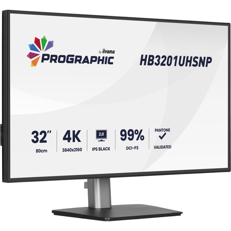 iiyama ProGraphic/HB3201UHSNP-B1/31,5"/IPS/4K UHD/60Hz/4ms/Čierna/3R