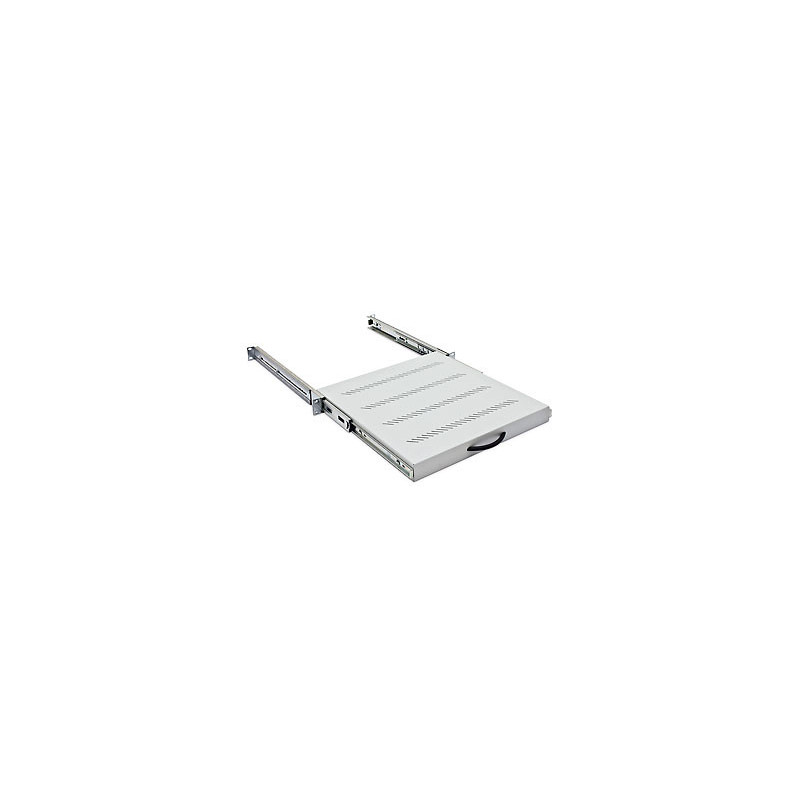 19" výsuv.polica 550mm plnovýsuv, nosn.45kg šedá