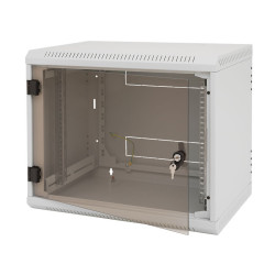 Nástenný rack jednodielny 18U(š)600x(h)595 perfor.dvere