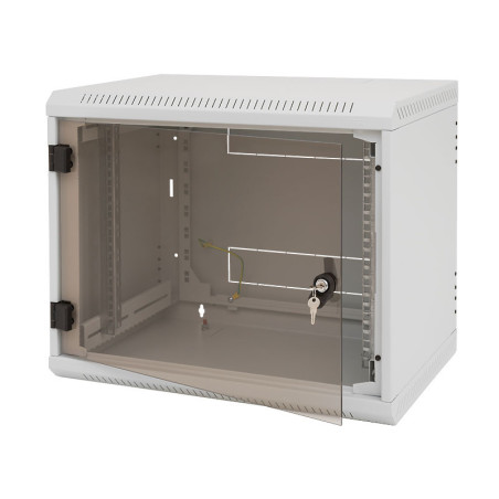 Nástenný rack jednodielny 18U(š)600x(h)595 perfor.dvere