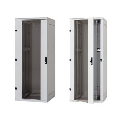 Stojanový rozvádzač 15U (š) 600x (h) 600, plechové dvere