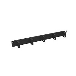 Vyväzovací panel 19" 1U BK oceľový VP-01 VP-1-1-00-B