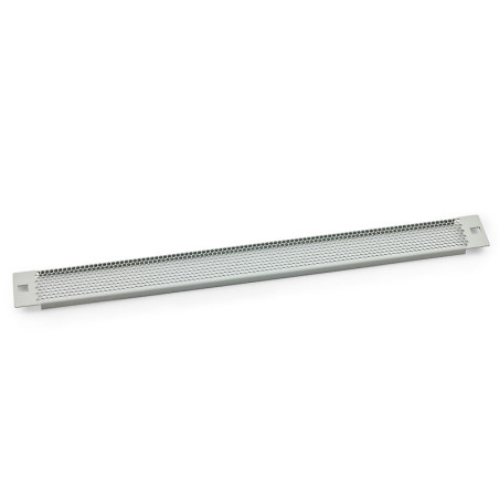 19| záslepka 3U plastový zámok, sito 75%-4mm, sivá