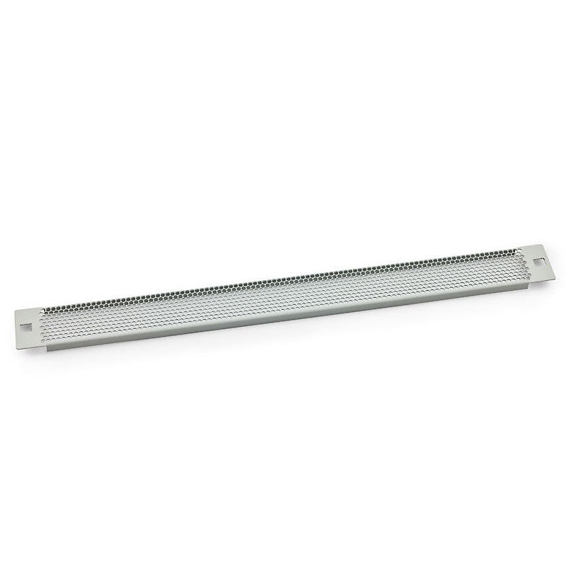 19| záslepka 3U plastový zámok, sito 75%-4mm, sivá