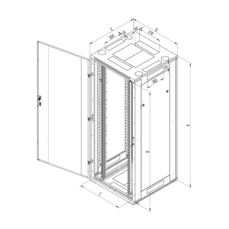 Stoj.rack RTA 42(š)800x(h)1000 pred.i zad.dv.perf.