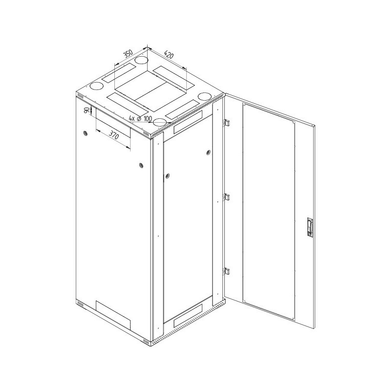 Stoj.rack RTA 42(š)800x(h)1000 pred.i zad.dv.perf.
