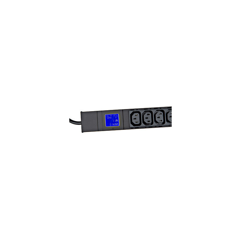 PDU IT METER, integr.merenie, 12x C13, Al, 19", 1U, RAL 7035