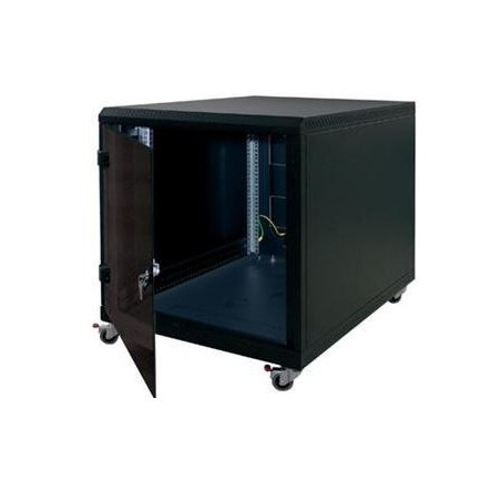 19" kontajner.rozvádzač 12U,hl.1000mm,nosnosť 200kg čierny