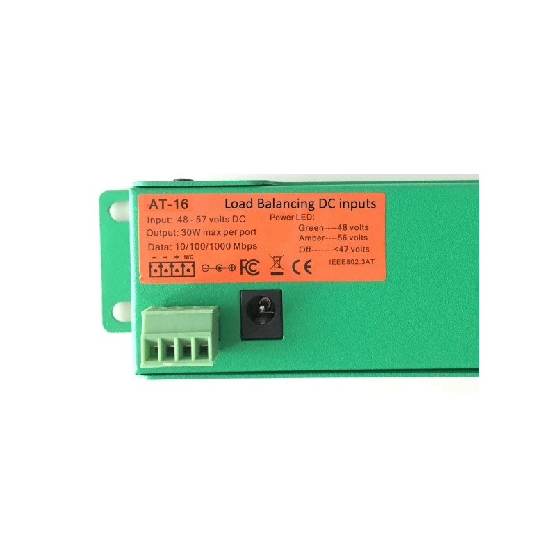 POE-PAN16-GBATF 802.3af/at gigabitový tienený 16-portový PoE panel