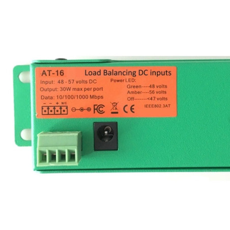 POE-PAN16-GBATF 802.3af/at gigabitový tienený 16-portový PoE panel