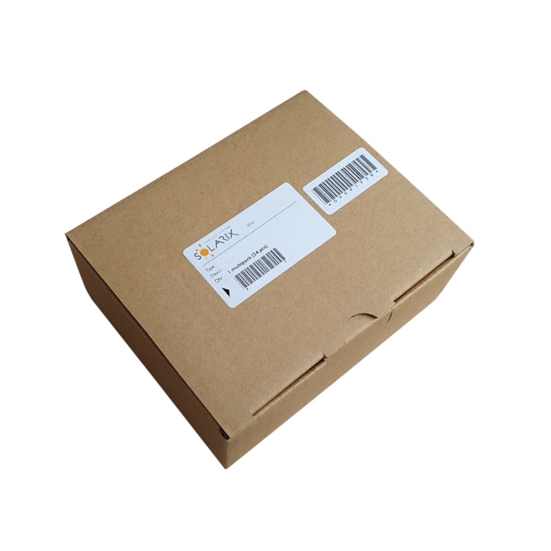 MULTIPACK 24 ks - samorezný keystone Solarix CAT5E STP SXKJ-5E-STP-BK-SA