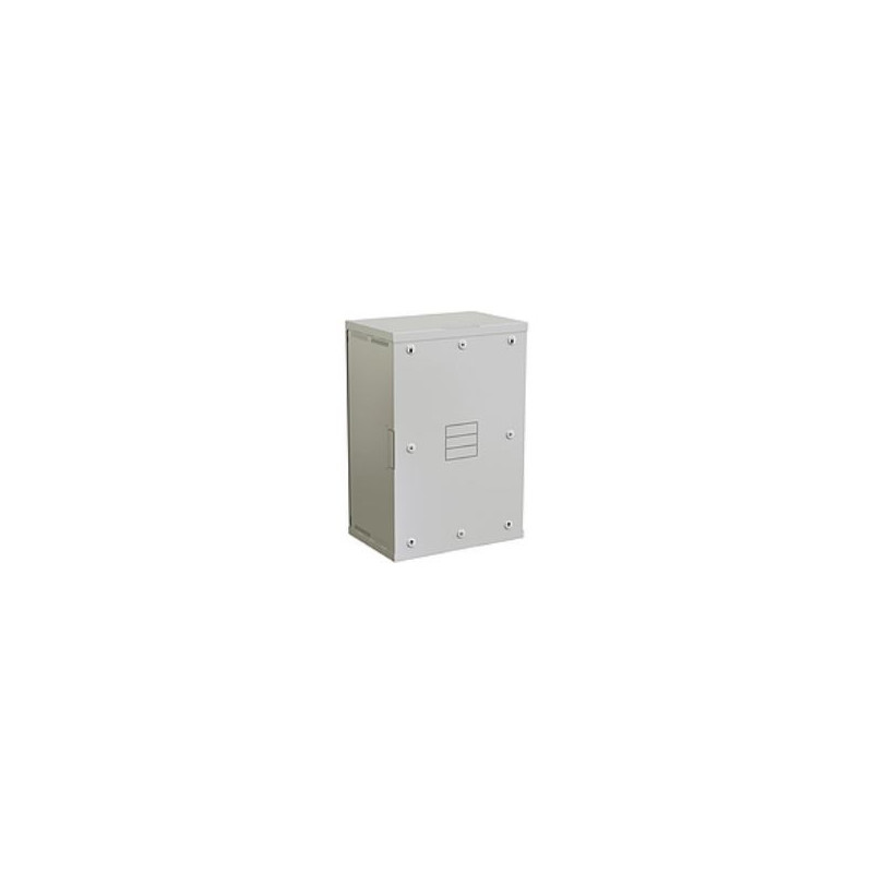 Rozvádzač nástenný SENSA 18U 400mm, dvere sklo, RAL 7035, SENSA-18U-64-11-G