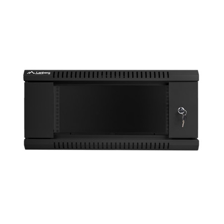 Nástenný rack 19|| 4U 600X450mm čierny flat pack