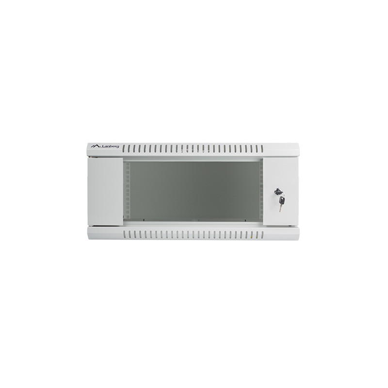 Nástenný rack 19|| 4U 600X450mm sivý flat pack