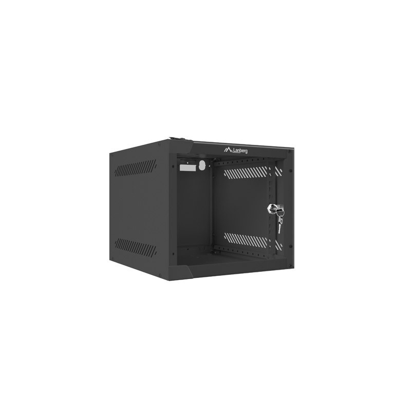 Nástenný rack 10|| 4U 280x310mm čierny flat pack