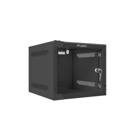 Nástenný rack 10|| 4U 280x310mm čierny flat pack