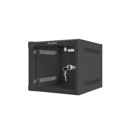 Nástenný rack 10|| 4U 280x310mm čierny flat pack