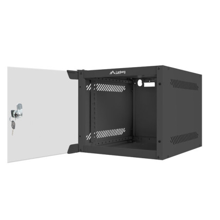 Nástenný rack 10|| 4U 280x310mm čierny flat pack