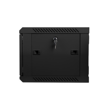 Nástenný rack 19|| 6U 600X450mm čierny flat pack