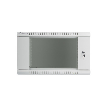 Nástenný rack 19| 6U 600X450mm sivý flat pack