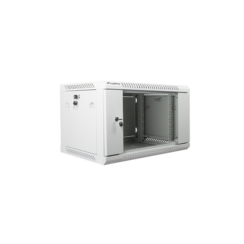 Nástenný rack 19| 6U 600X450mm sivý flat pack