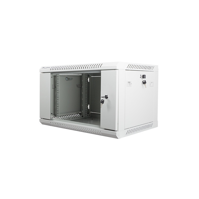 Nástenný rack 19| 6U 600X450mm sivý flat pack