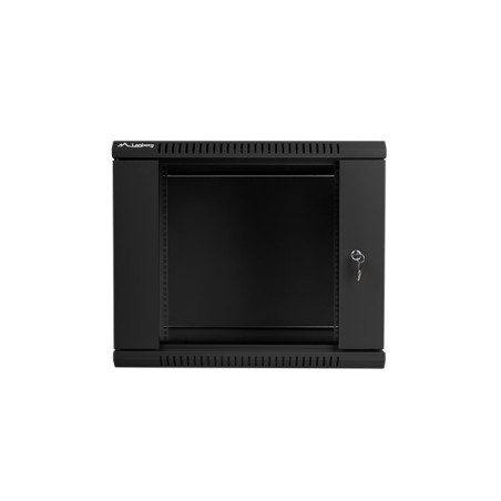 Nástenný rack 19|| 9U 600X450mm čierny flat pack