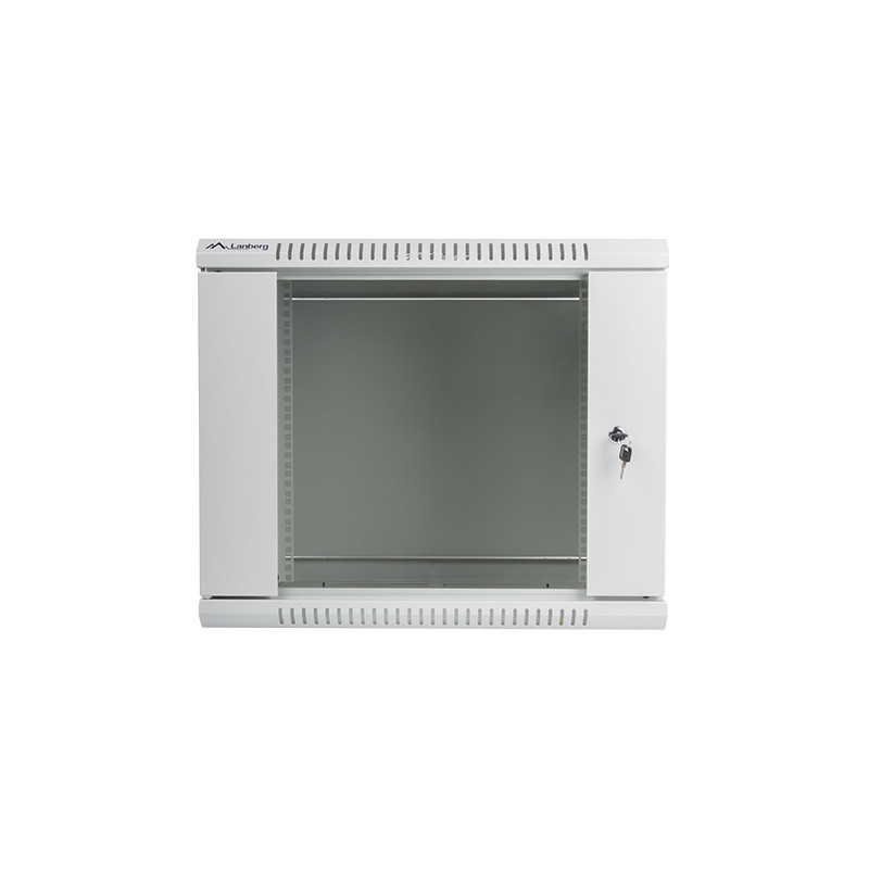 Nástenný rack 19|| 9U 600X450mm sivý flat pack