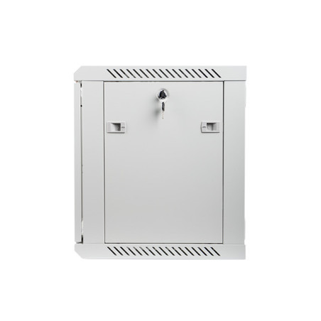 Nástenný rack 19|| 9U 600X450mm sivý flat pack