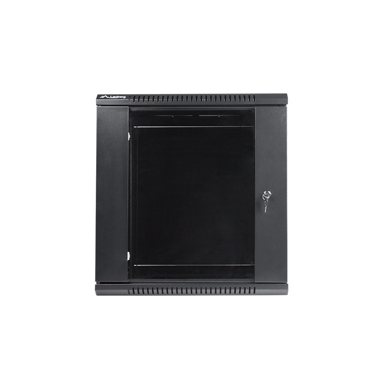 Nástenný rack 19|| 12U 600X450mm čierny flat pack