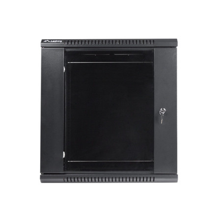 Nástenný rack 19|| 12U 600X450mm čierny flat pack