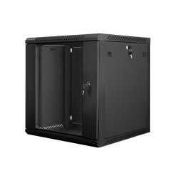 Nástenný rack 19| 12U 600X600mm čierny flat pack