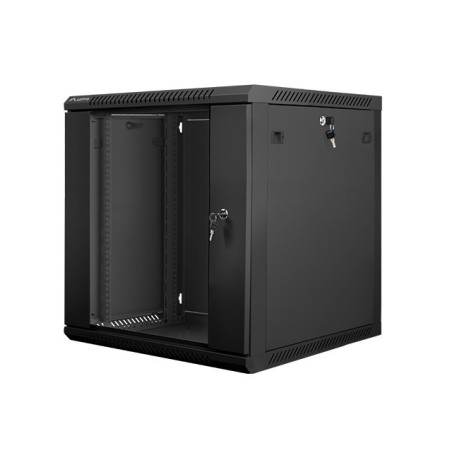 Nástenný rack 19| 12U 600X600mm čierny flat pack