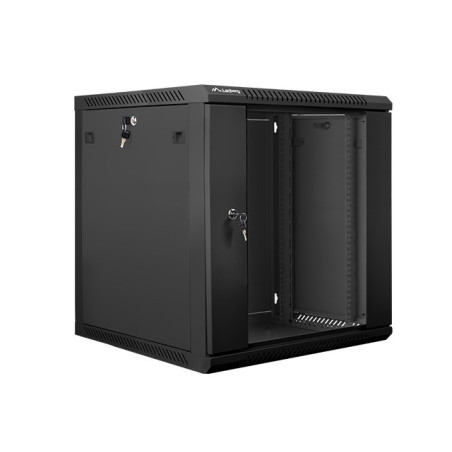 Nástenný rack 19| 12U 600X600mm čierny flat pack