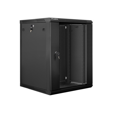 Nástenný rack 19| 15U 600X600mm čierny flat pack