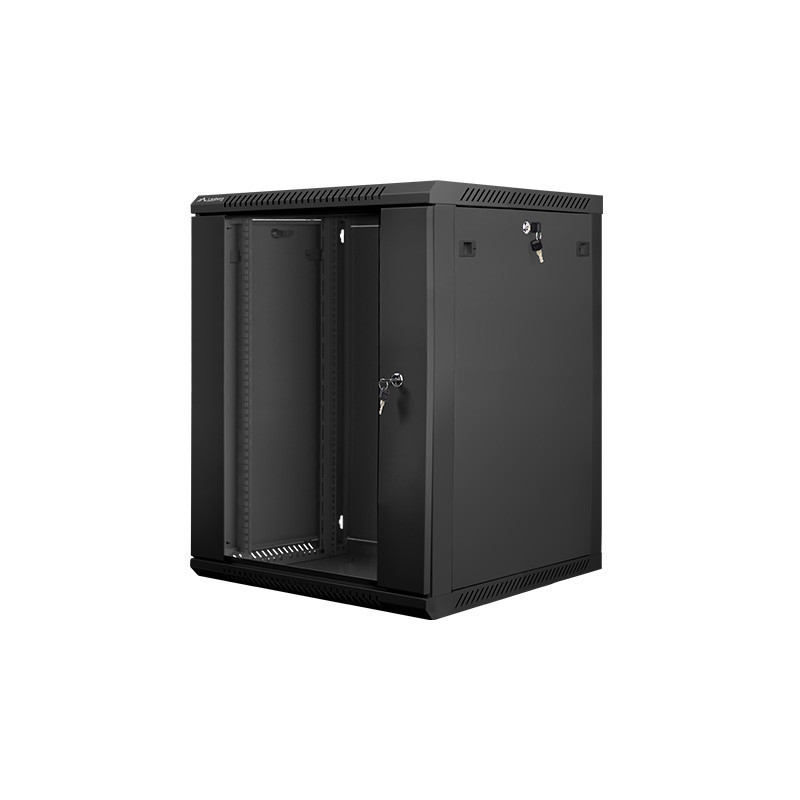 Nástenný rack 19| 15U 600X600mm čierny flat pack