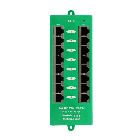 POE-PAN8-GBATF 802.3af/at GB tienený 8port Poe