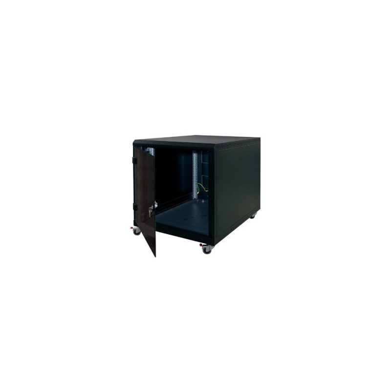 19" kontajner.rack 12U, hl.900mm, nosn.200kg čierny