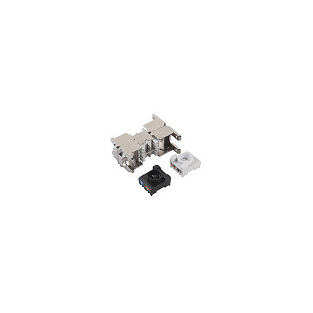 Samorezná spojka CAT6A STP SXSPJ-6A-STP-BK-SA