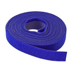 Viazacia páska na suchý zips, 16 mm, 4 m, modrá