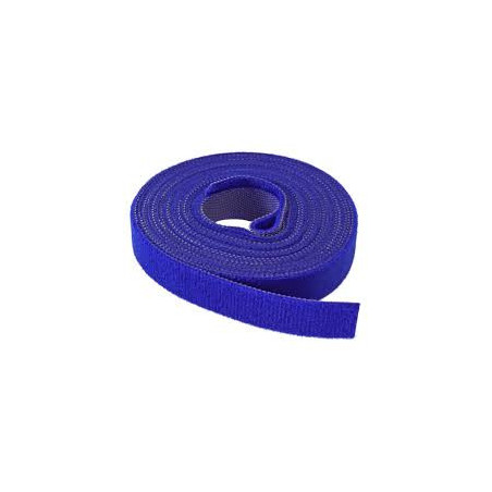 Viazacia páska na suchý zips, 16 mm, 4 m, modrá