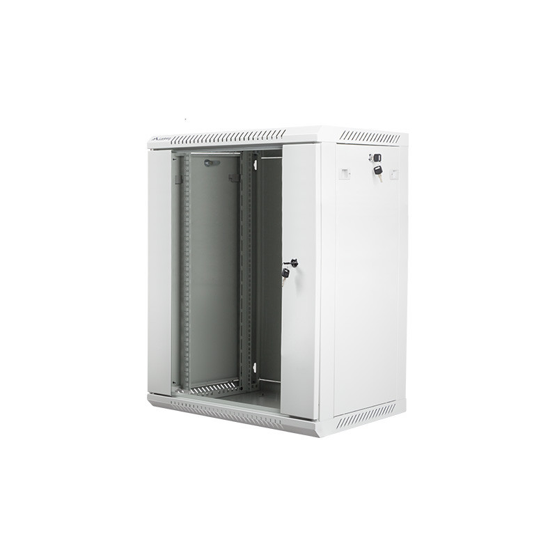 Nástenný rack 19|| 15U 600X450mm sivý flat pack