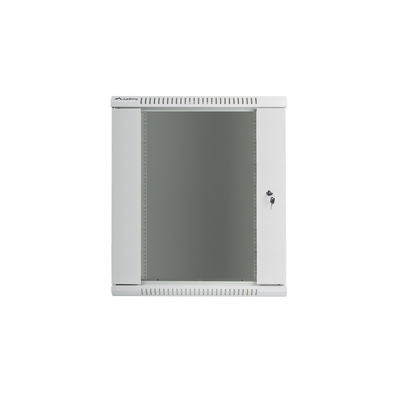 Nástenný rack 19|| 15U 600X450mm sivý flat pack