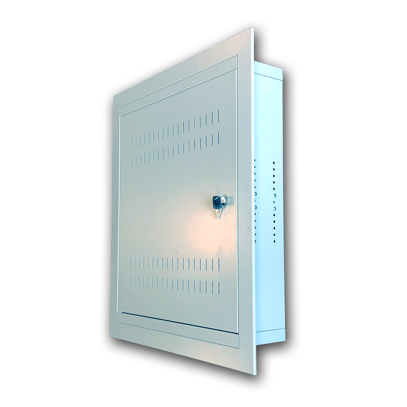 Datacom 19" rozvádzač pod omietku 4U+2U/150mm plech