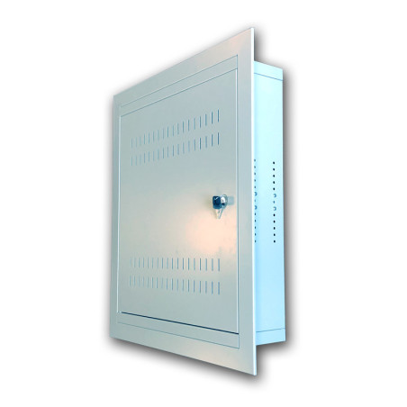 Datacom 19" rozvádzač pod omietku 4U+2U/150mm plech